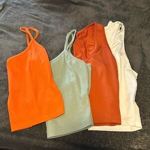 4 Shein cropped tanks